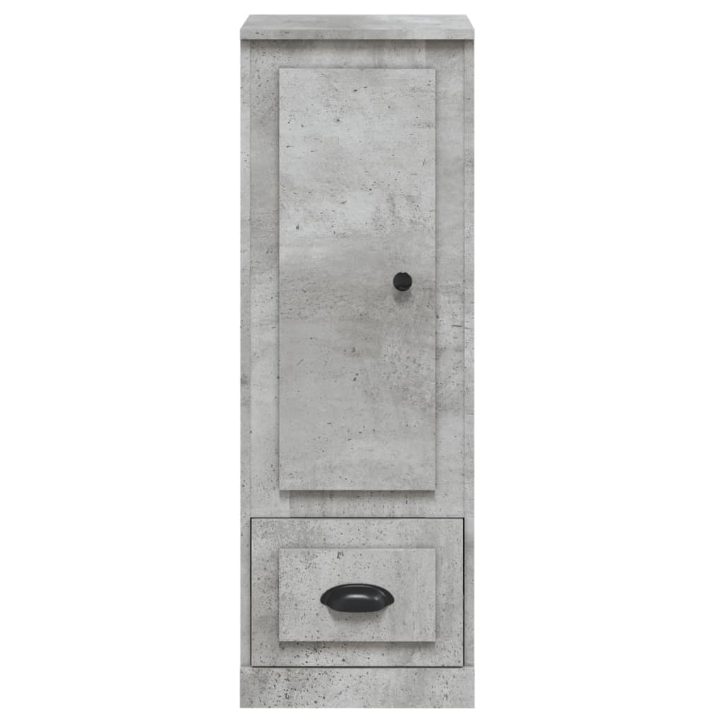 Buffet haut gris béton 36x35,5x103,5 cm bois d'ingénierie - XIOS