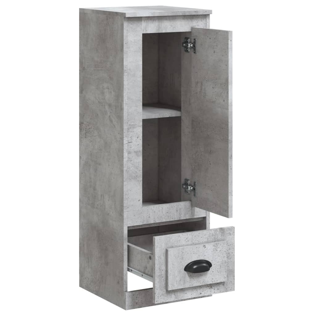 Buffet haut gris béton 36x35,5x103,5 cm bois d'ingénierie - XIOS