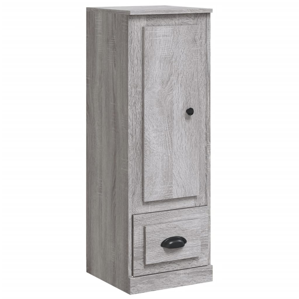 Buffet haut sonoma gris 36x35,5x103,5 cm bois d'ingénierie - XIOS