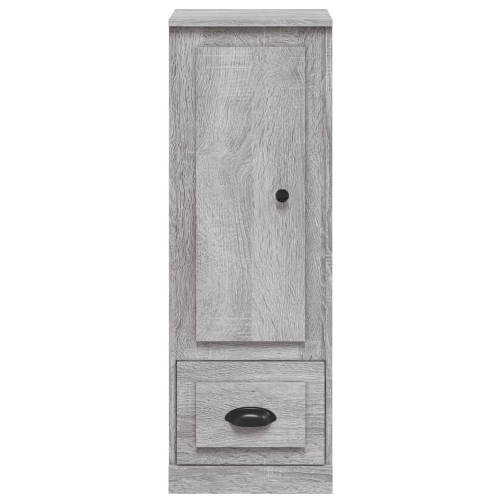 Buffet haut sonoma gris 36x35,5x103,5 cm bois d'ingénierie - XIOS