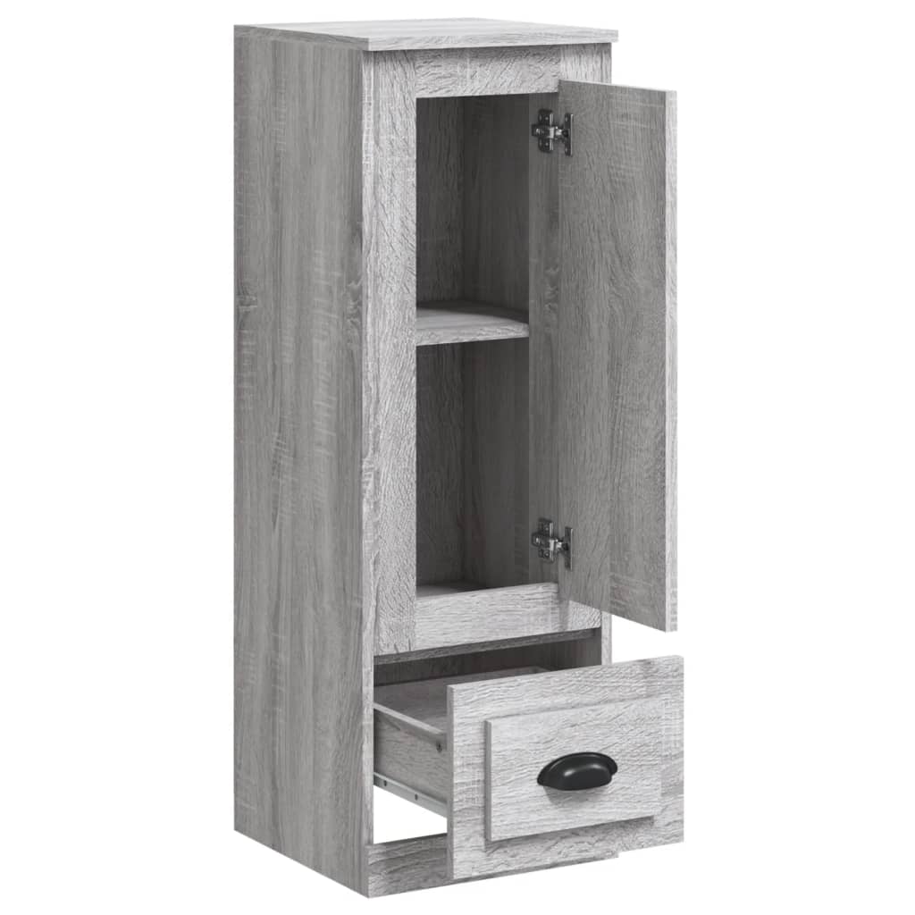 Buffet haut sonoma gris 36x35,5x103,5 cm bois d'ingénierie - XIOS