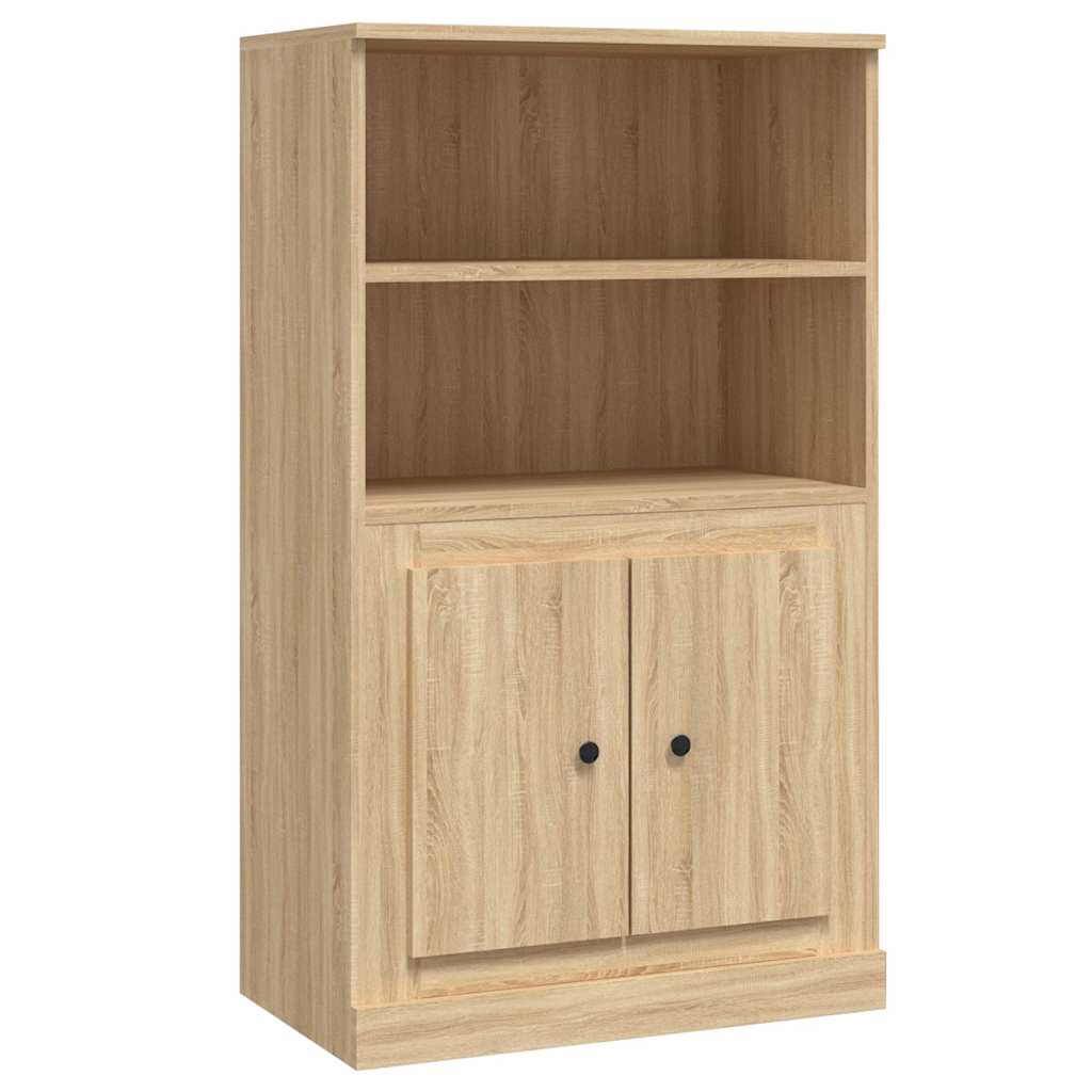 Buffet haut chêne sonoma 60x35,5x103,5 cm bois d'ingénierie - XIOS