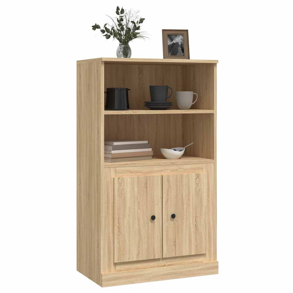Buffet haut chêne sonoma 60x35,5x103,5 cm bois d'ingénierie - XIOS