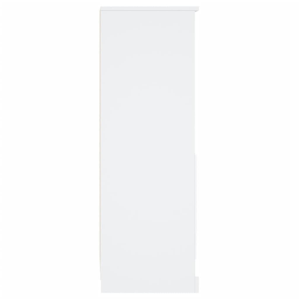 Buffet haut blanc 36x35,5x103,5 cm bois d'ingénierie - XIOS