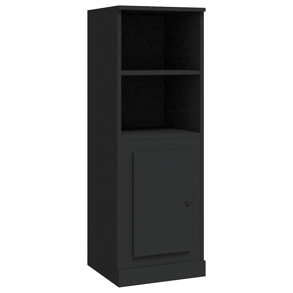 Buffet haut noir 36x35,5x103,5 cm bois d'ingénierie - XIOS