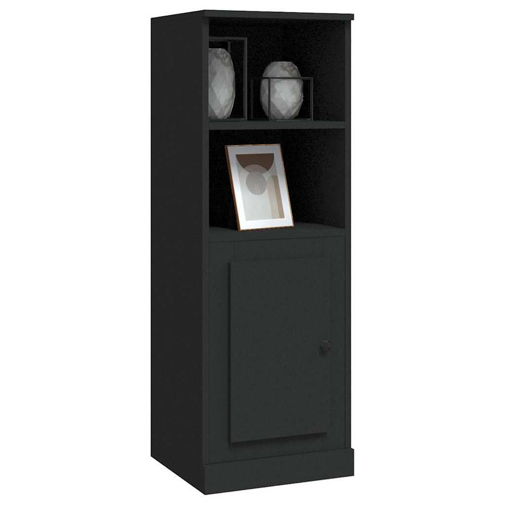 Buffet haut noir 36x35,5x103,5 cm bois d'ingénierie - XIOS