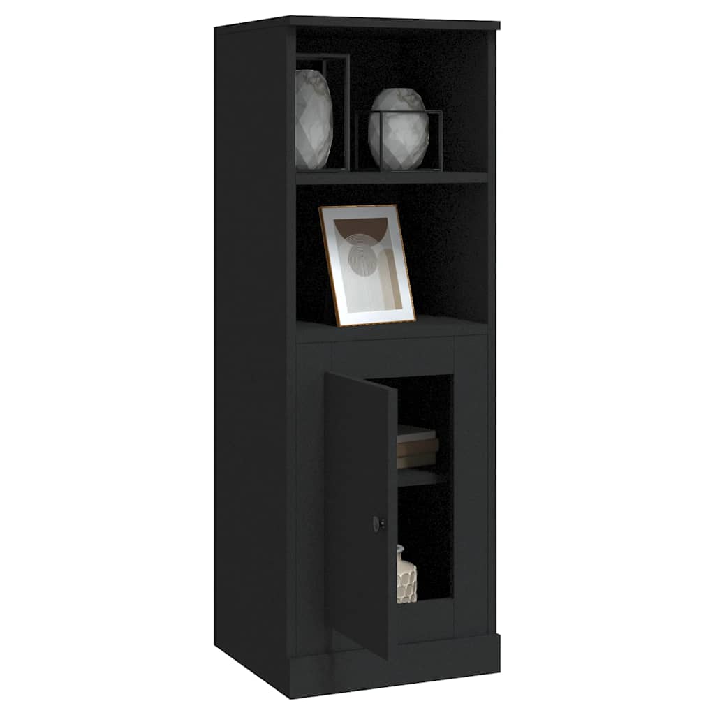 Buffet haut noir 36x35,5x103,5 cm bois d'ingénierie - XIOS