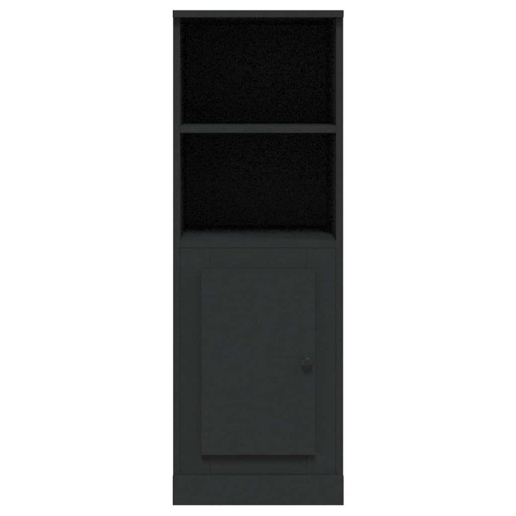 Buffet haut noir 36x35,5x103,5 cm bois d'ingénierie - XIOS
