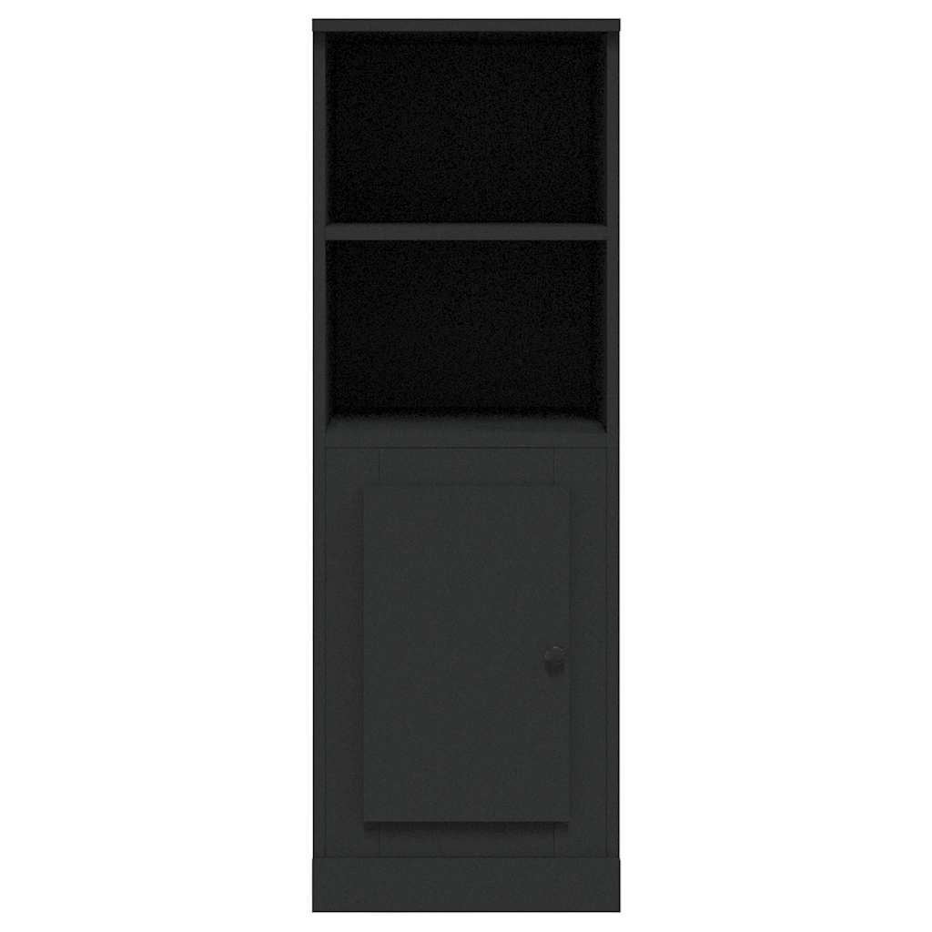 Buffet haut noir 36x35,5x103,5 cm bois d'ingénierie - XIOS