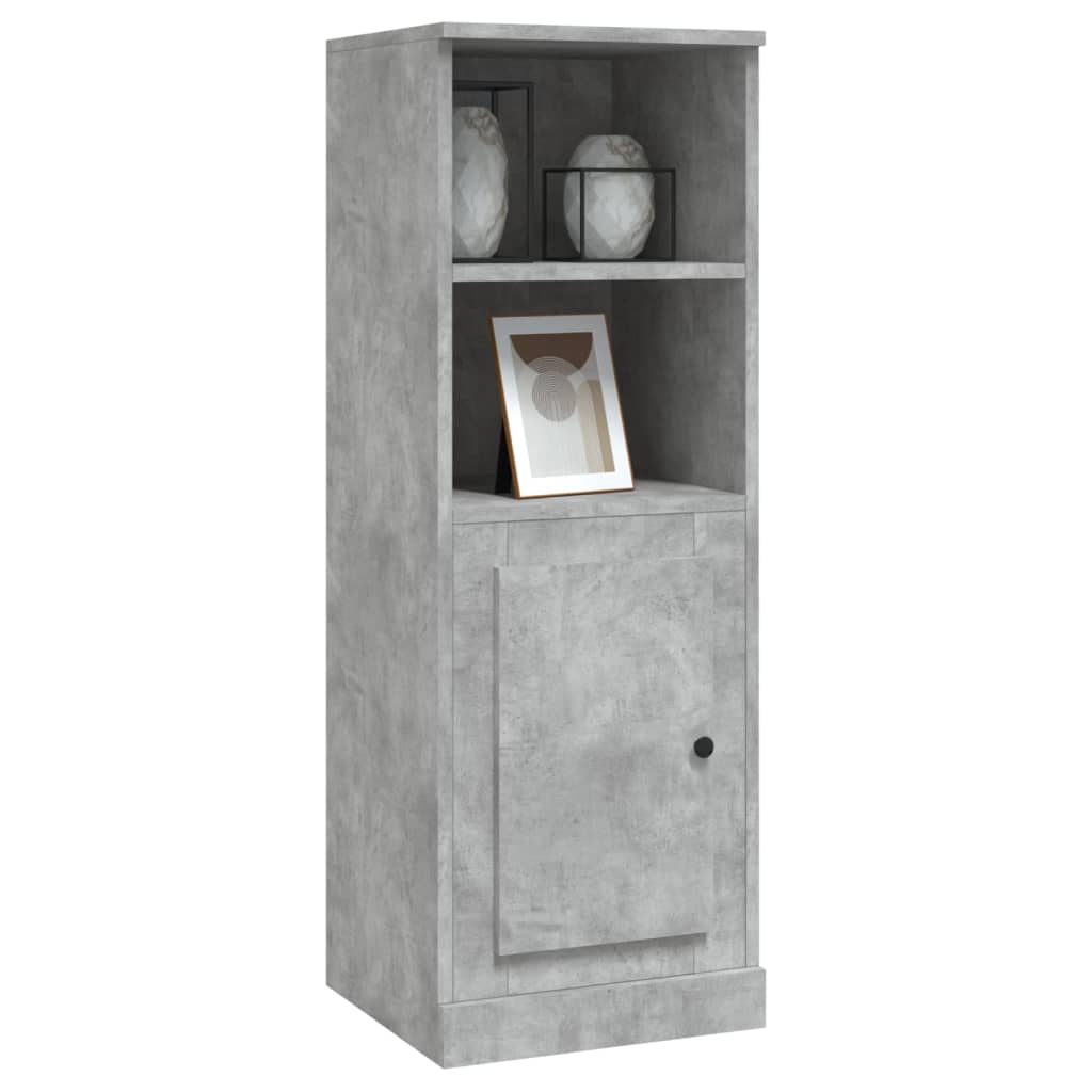 Buffet haut gris béton 36x35,5x103,5 cm bois d'ingénierie - XIOS