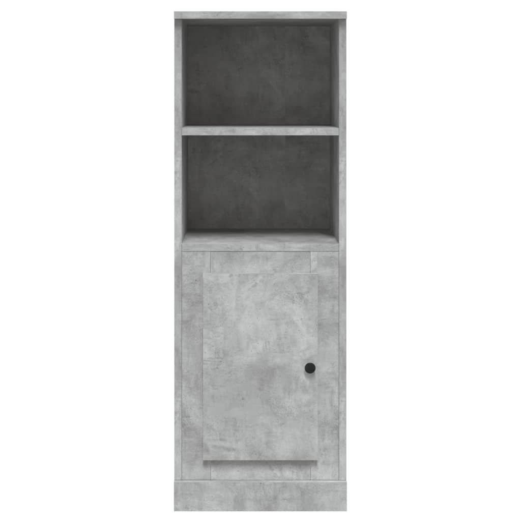 Buffet haut gris béton 36x35,5x103,5 cm bois d'ingénierie - XIOS