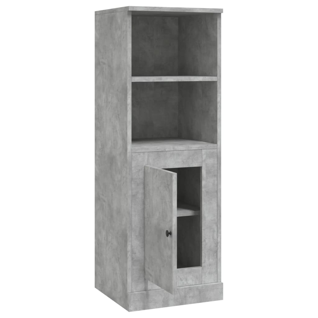 Buffet haut gris béton 36x35,5x103,5 cm bois d'ingénierie - XIOS