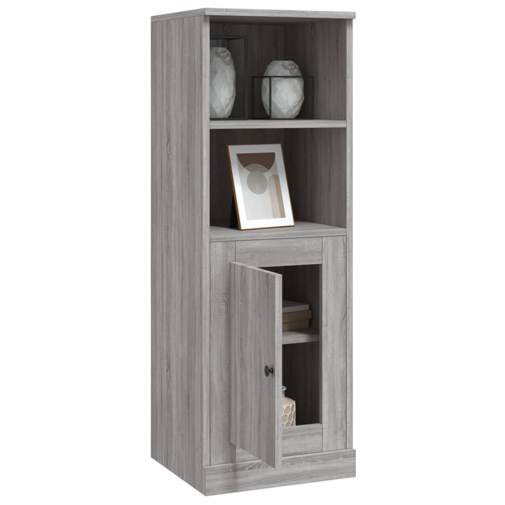 Buffet haut sonoma gris 36x35,5x103,5 cm bois d'ingénierie - XIOS