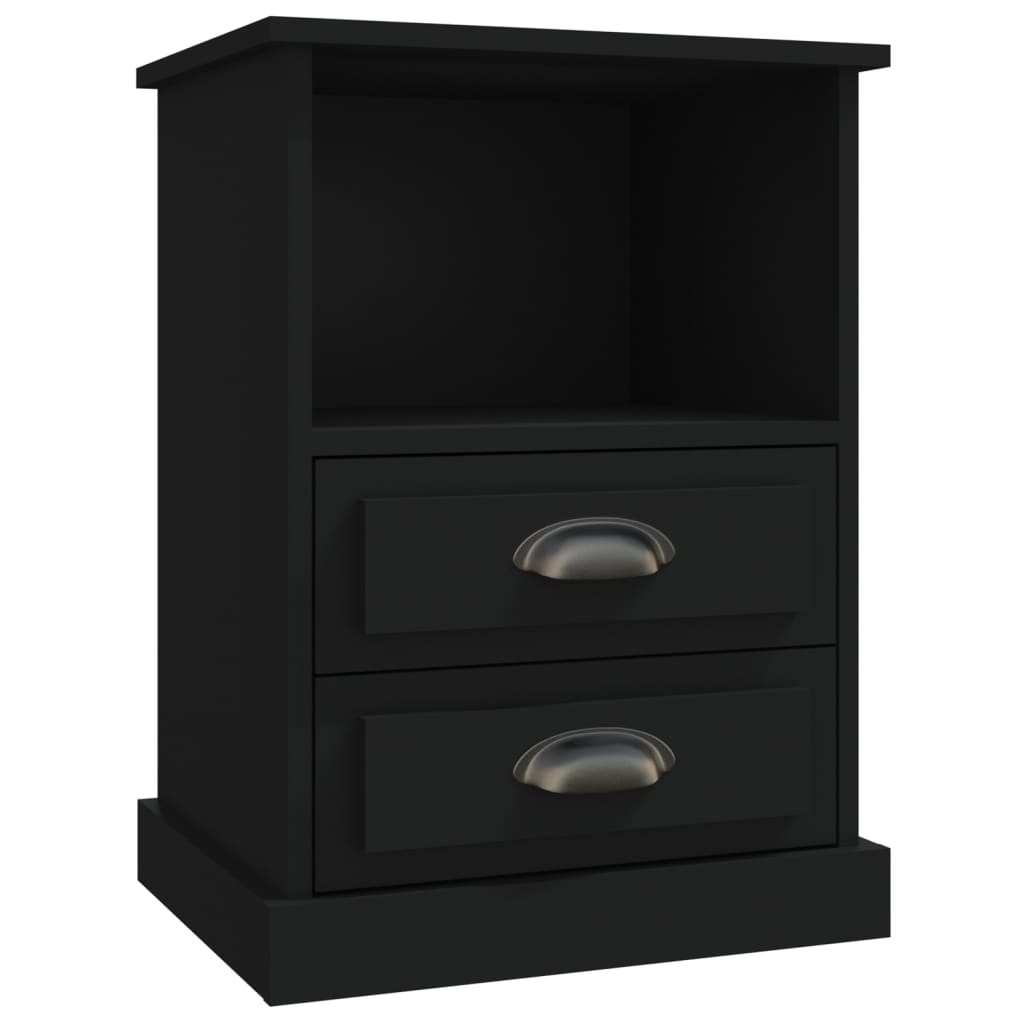 Tables de chevet 2 pcs noir 43x36x60 cm - XIOS