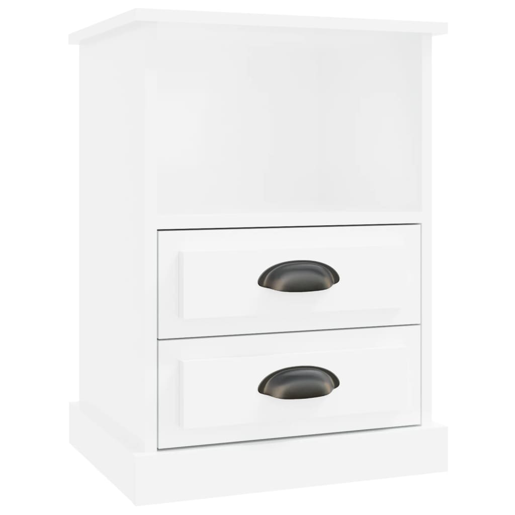 Tables de chevet 2 pcs blanc brillant 43x36x60 cm - XIOS