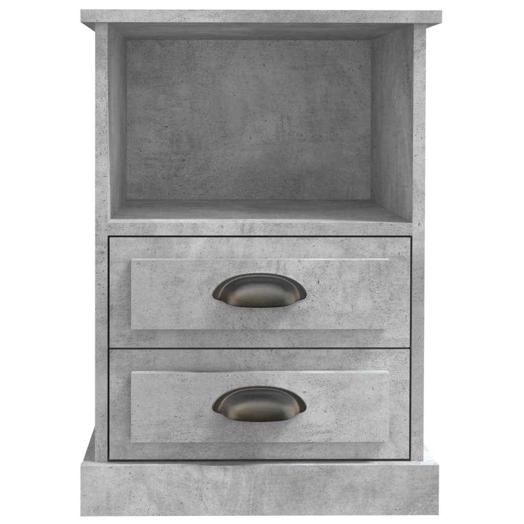 Table de chevet gris béton 43x36x60 cm - XIOS