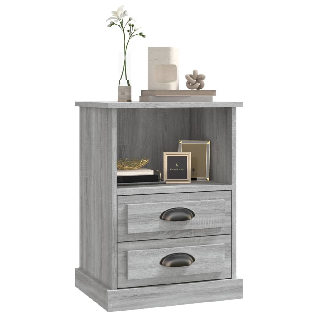 Table de chevet sonoma gris 43x36x60 cm - XIOS