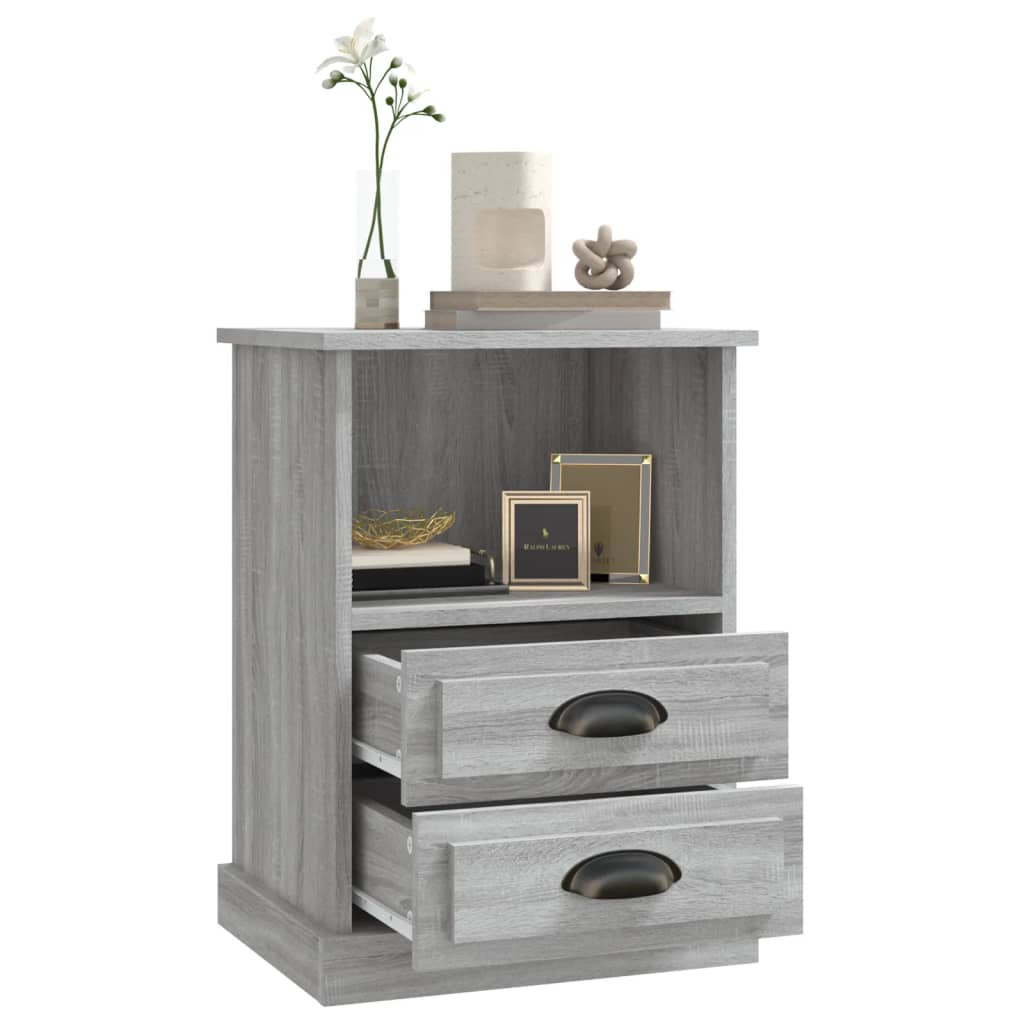 Tables de chevet 2 pcs sonoma gris 43x36x60 cm - XIOS