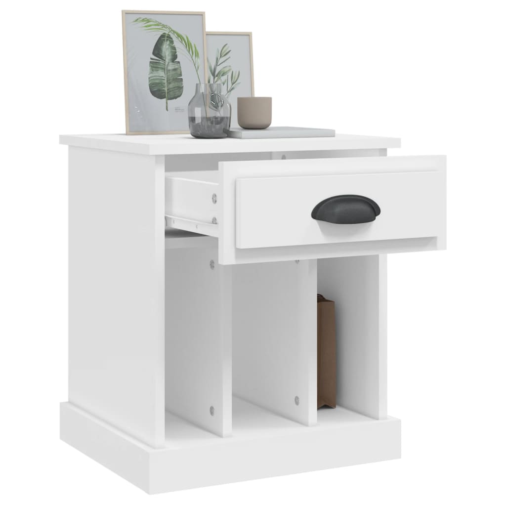 Tables de chevet 2 pcs blanc 43x36x50 cm - XIOS