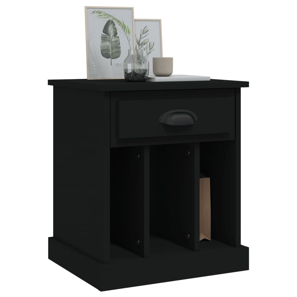 Tables de chevet 2 pcs noir 43x36x50 cm - XIOS