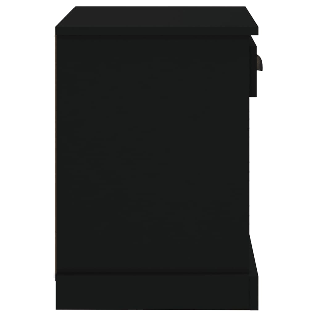 Tables de chevet 2 pcs noir 43x36x50 cm - XIOS