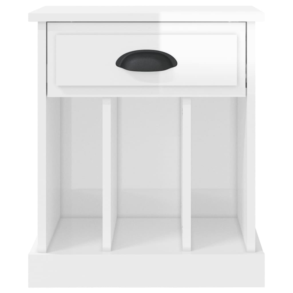 Tables de chevet 2 pcs blanc brillant 43x36x50 cm - XIOS