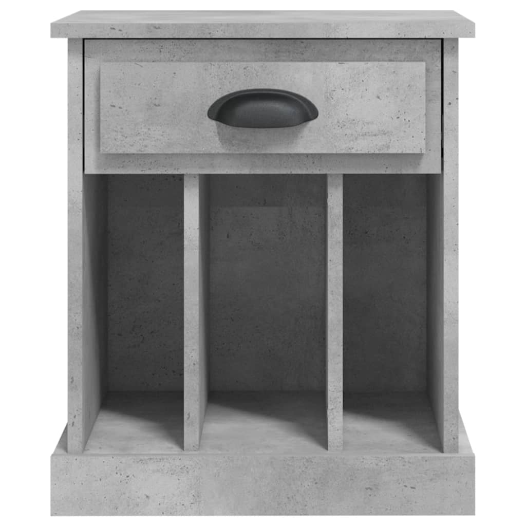 Tables de chevet 2 pcs gris béton 43x36x50 cm - XIOS
