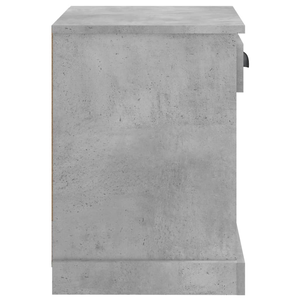Tables de chevet 2 pcs gris béton 43x36x50 cm - XIOS