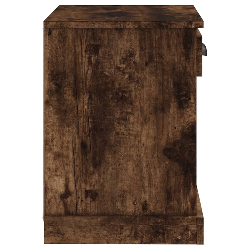 Tables de chevet 2 pcs chêne fumé 43x36x50 cm - XIOS