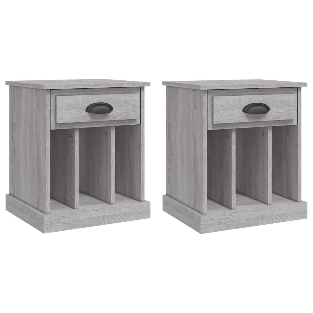 Tables de chevet 2 pcs sonoma gris 43x36x50 cm - XIOS