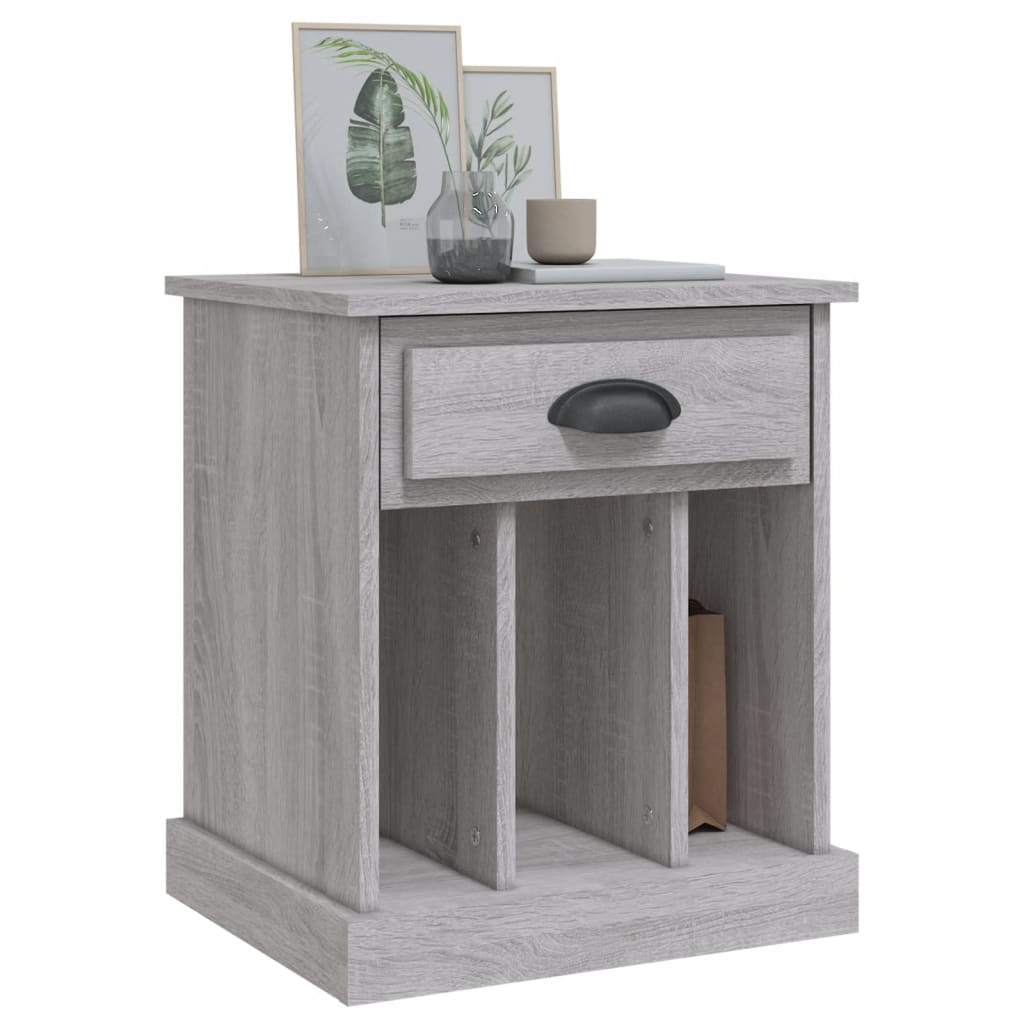 Tables de chevet 2 pcs sonoma gris 43x36x50 cm - XIOS