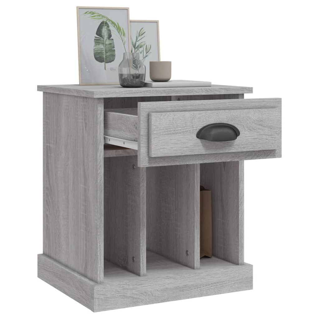 Tables de chevet 2 pcs sonoma gris 43x36x50 cm - XIOS