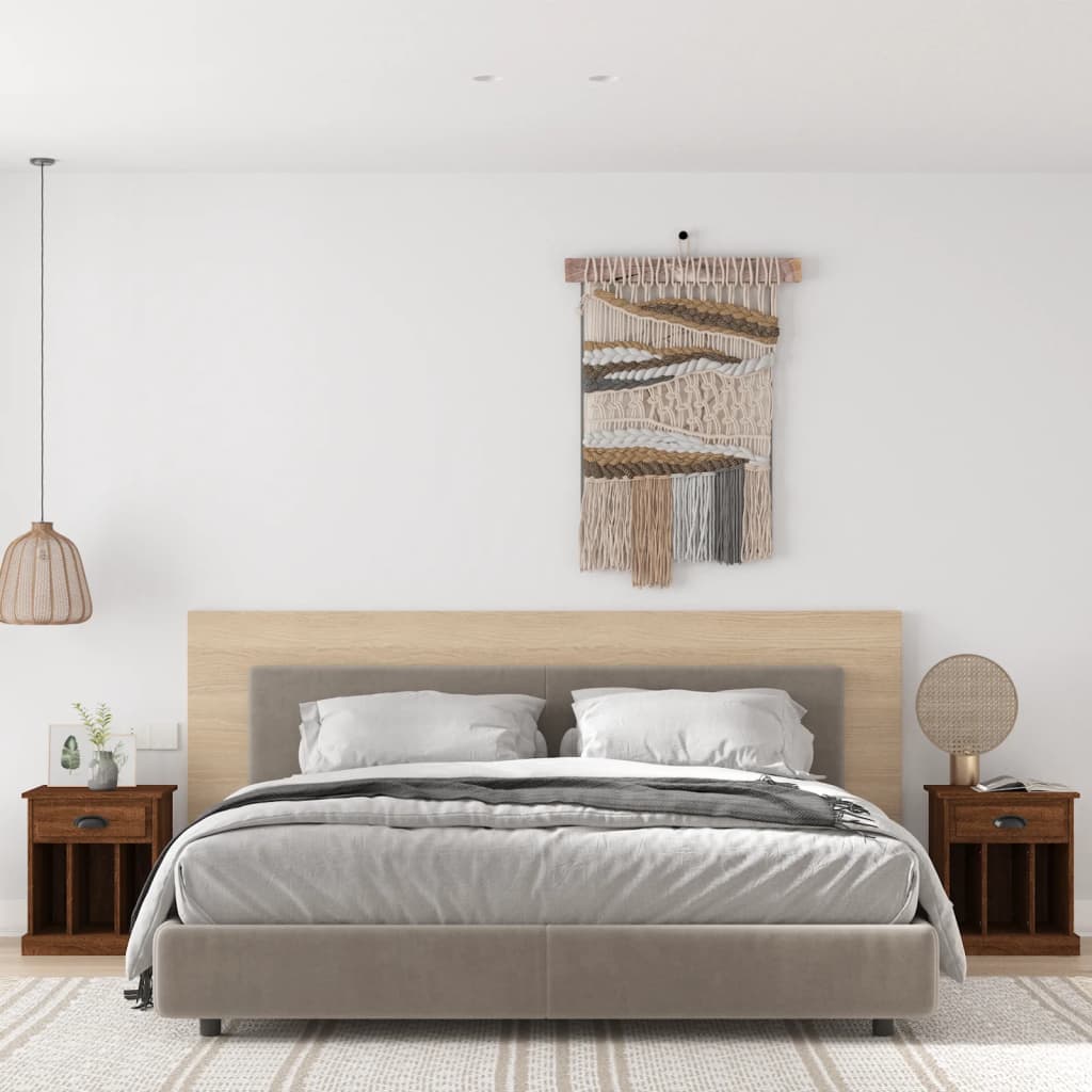 Tables de chevet 2 pcs chêne marron 43x36x50 cm - XIOS