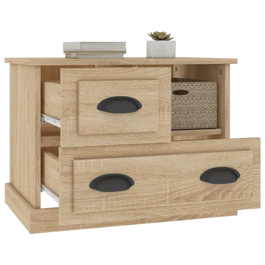 Table de chevet chêne sonoma 60x39x45 cm - XIOS