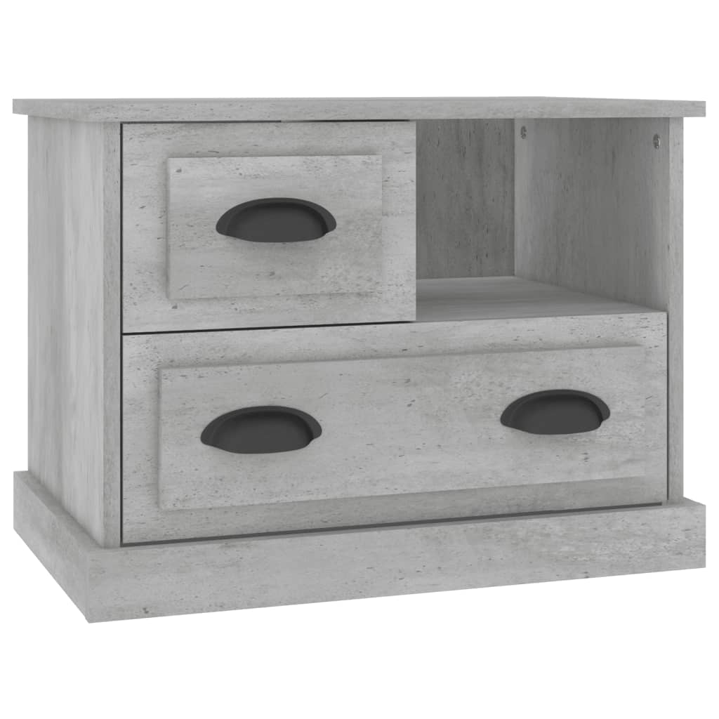 Table de chevet gris béton 60x39x45 cm - XIOS