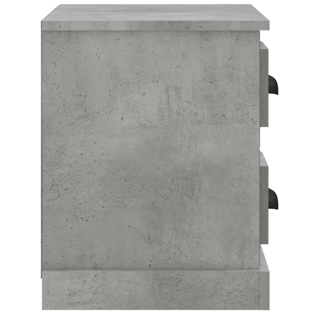 Table de chevet gris béton 60x35,5x45 cm - XIOS