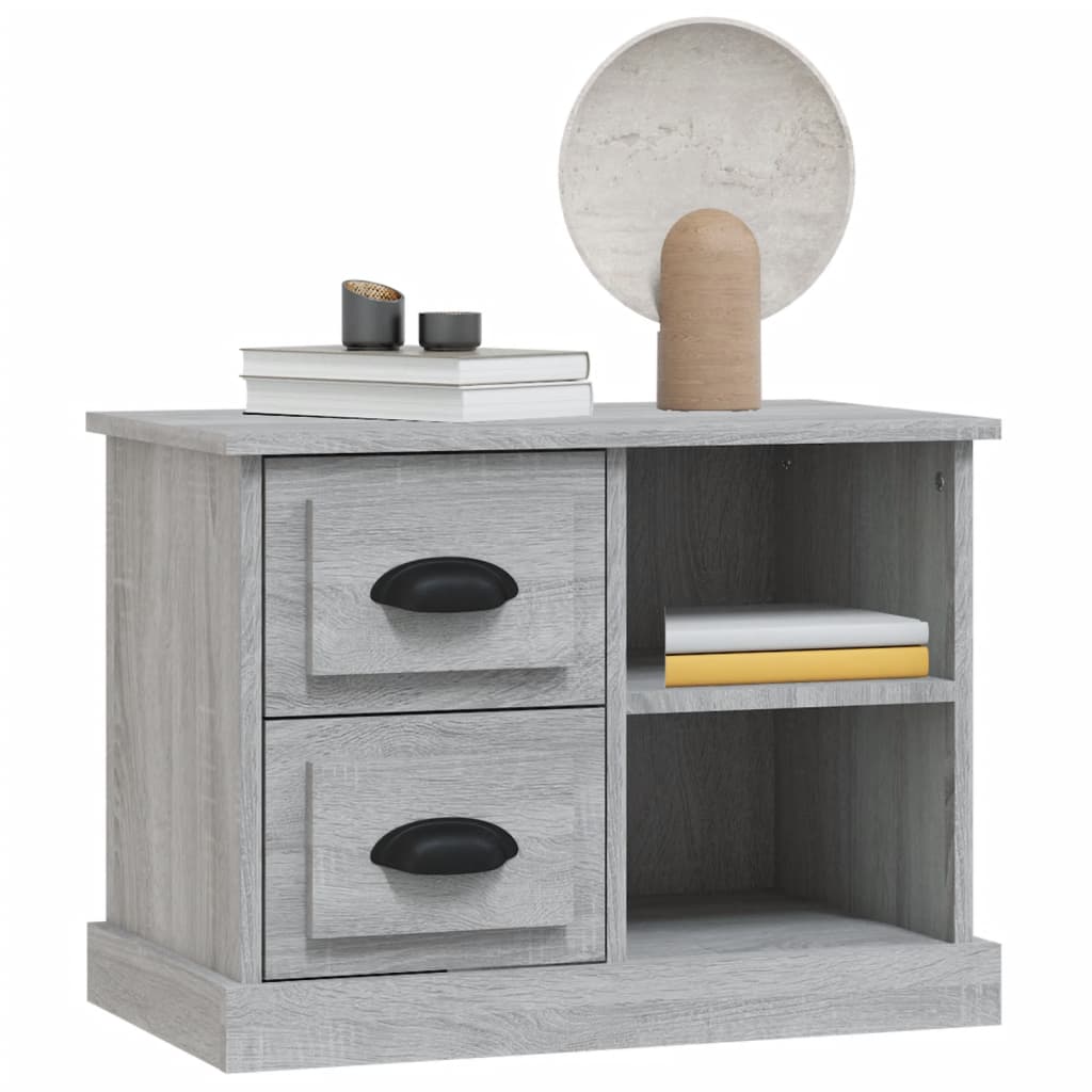Table de chevet sonoma gris 60x35,5x45 cm - XIOS