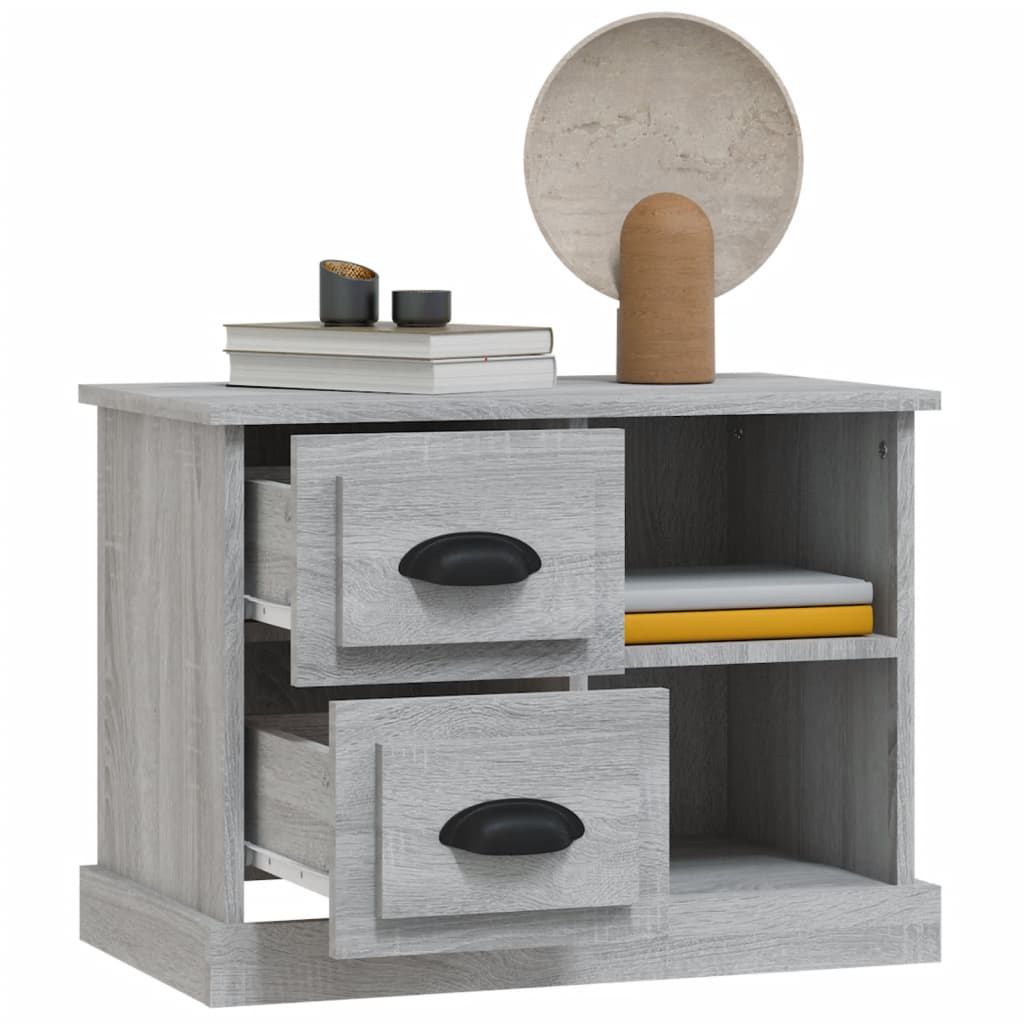 Table de chevet sonoma gris 60x35,5x45 cm - XIOS