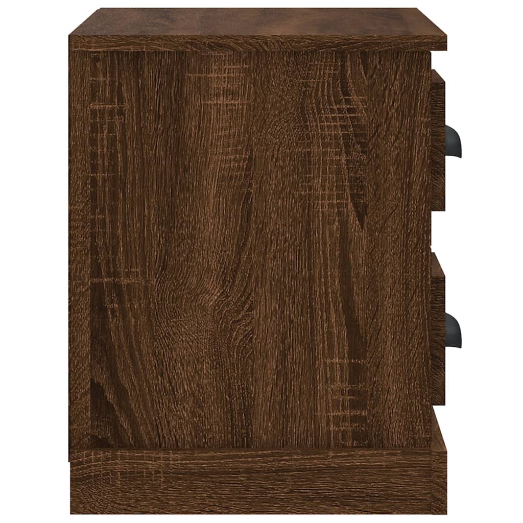 Table de chevet chêne marron 60x35,5x45 cm - XIOS
