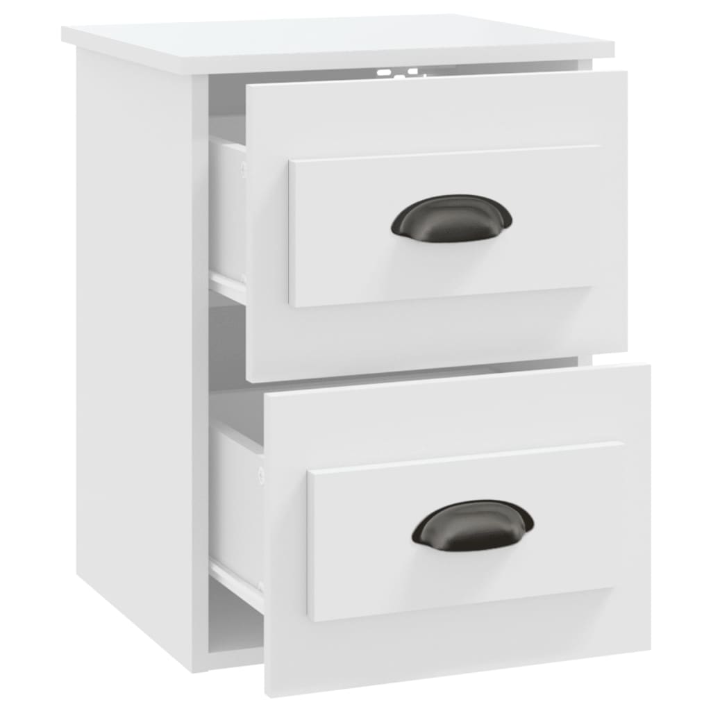 Tables de chevet murales 2 pcs blanc 41,5x36x53 cm - XIOS