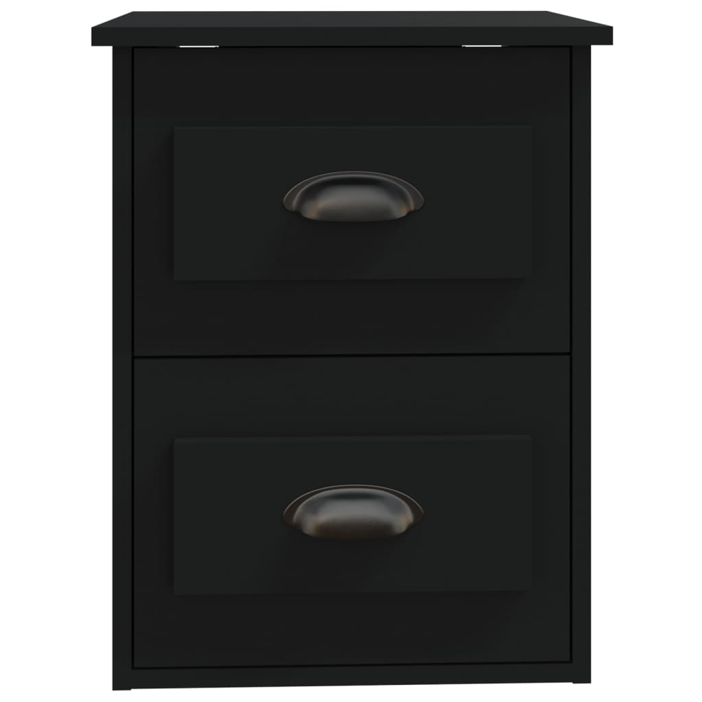 Tables de chevet murales 2 pcs noir 41,5x36x53 cm - XIOS