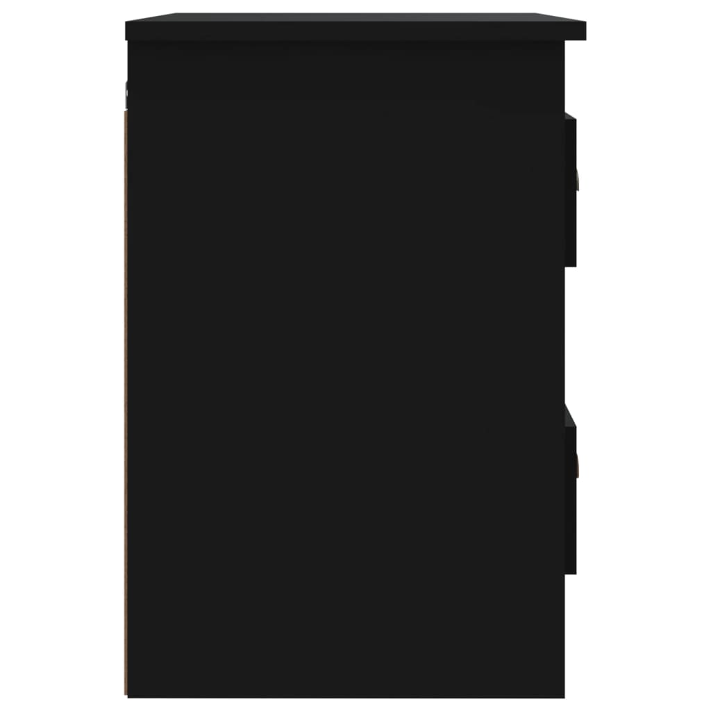 Tables de chevet murales 2 pcs noir 41,5x36x53 cm - XIOS