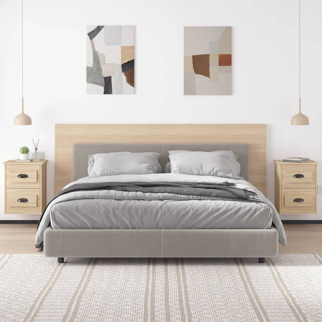 Tables de chevet murales 2 pcs chêne sonoma 41,5x36x53 cm - XIOS