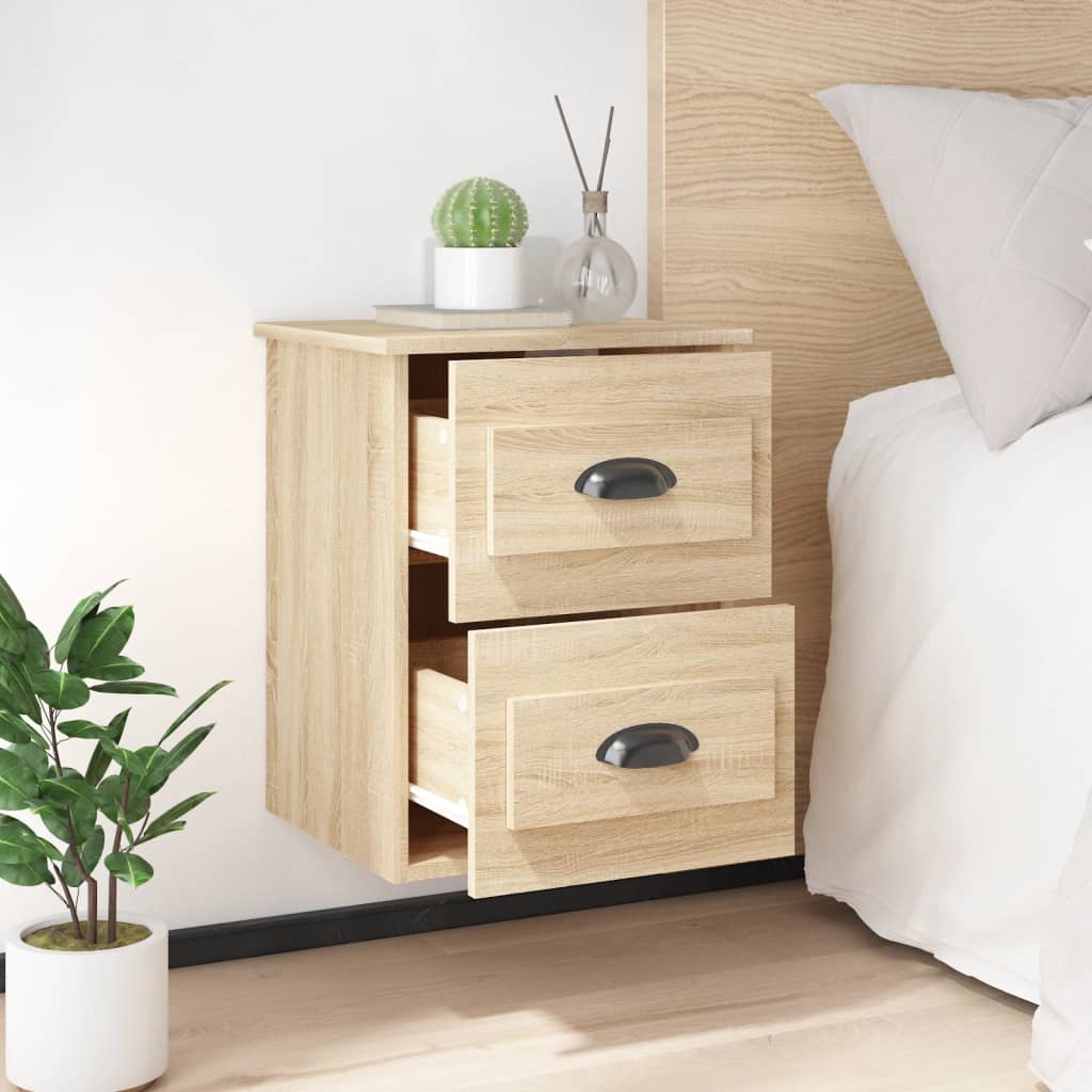 Tables de chevet murales 2 pcs chêne sonoma 41,5x36x53 cm - XIOS