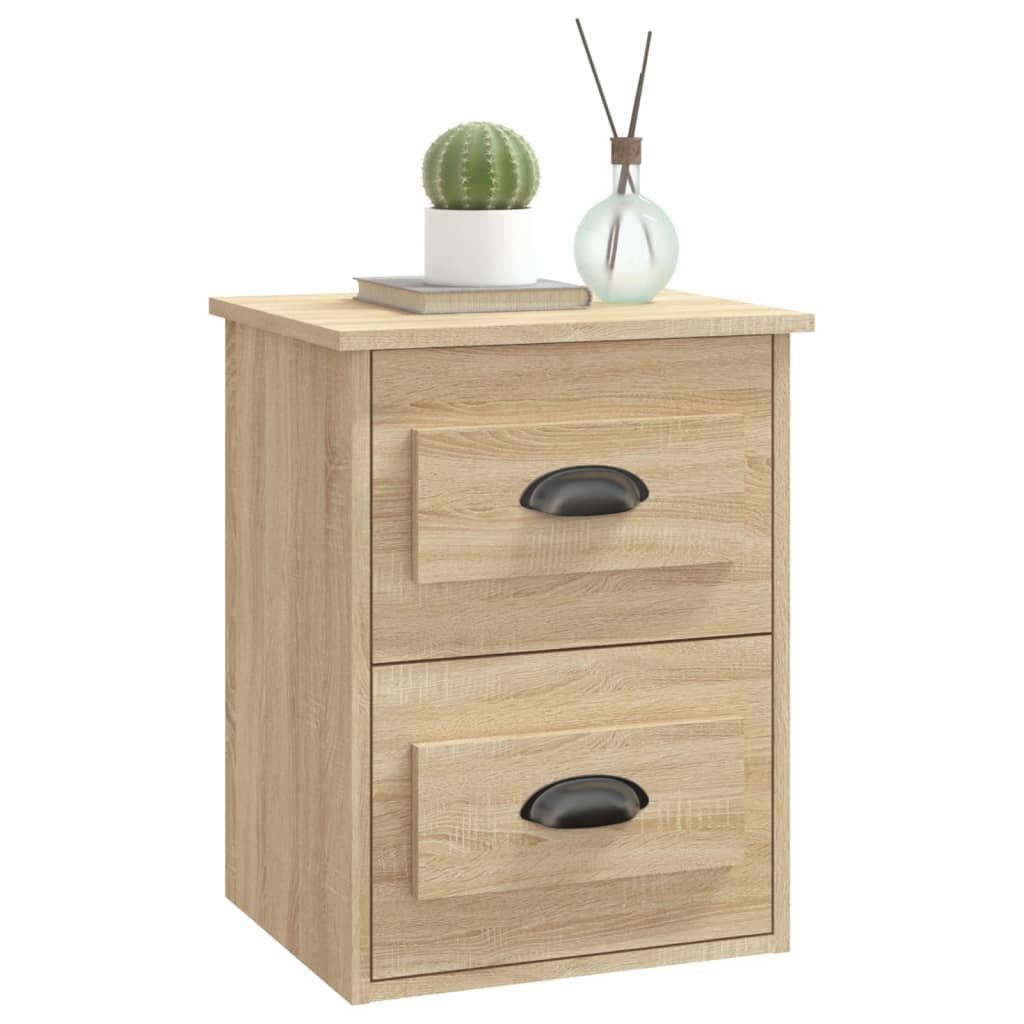 Tables de chevet murales 2 pcs chêne sonoma 41,5x36x53 cm - XIOS
