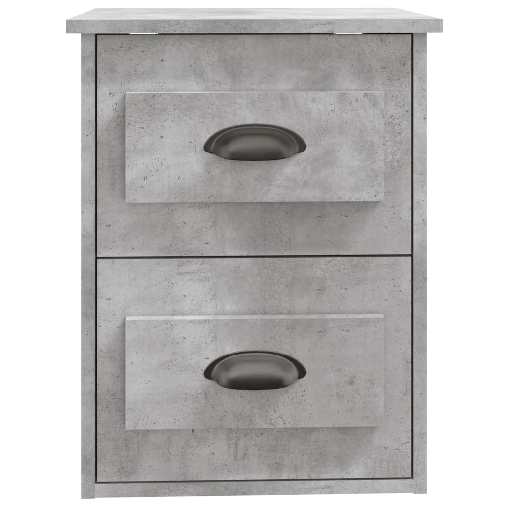Table de chevet murale gris béton 41,5x36x53 cm - XIOS