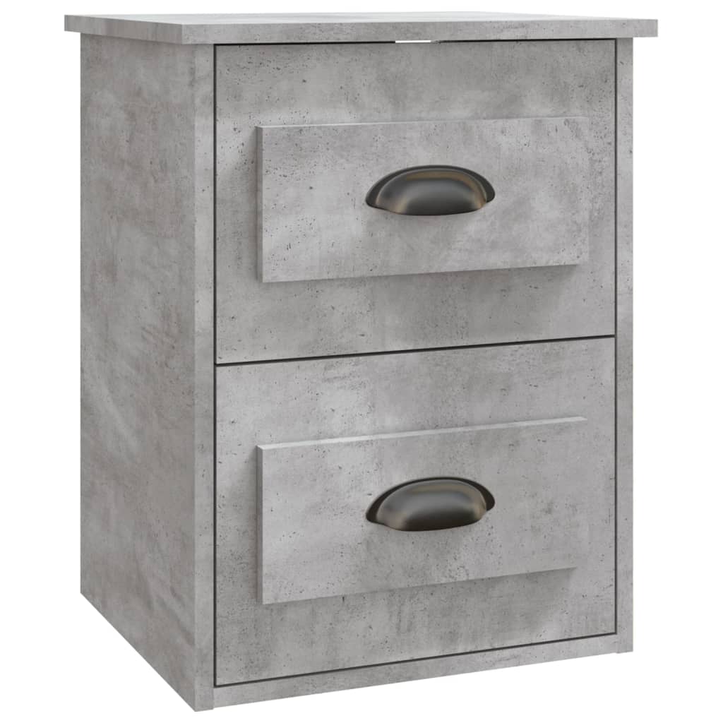 Tables de chevet murales 2 pcs gris béton 41,5x36x53 cm - XIOS