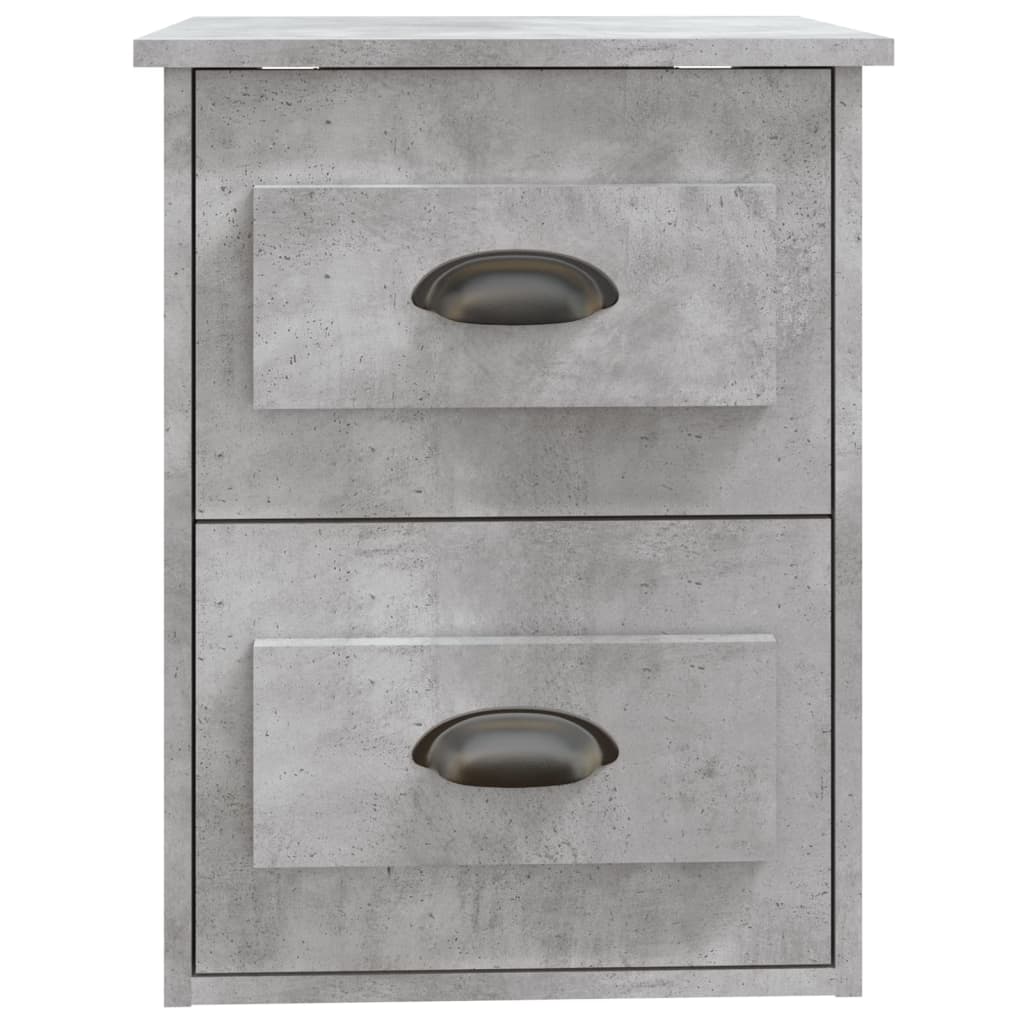 Tables de chevet murales 2 pcs gris béton 41,5x36x53 cm - XIOS