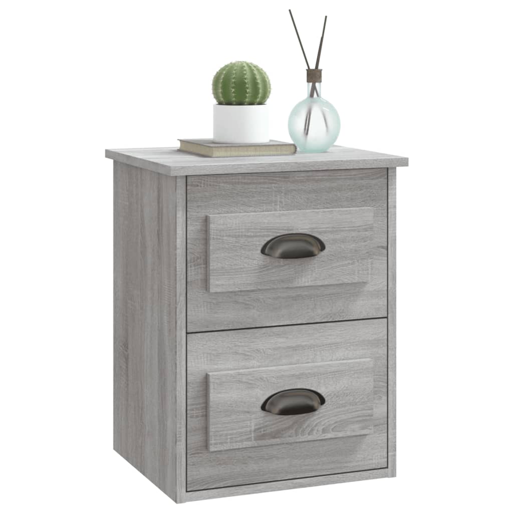 Table de chevet murale sonoma gris 41,5x36x53 cm - XIOS