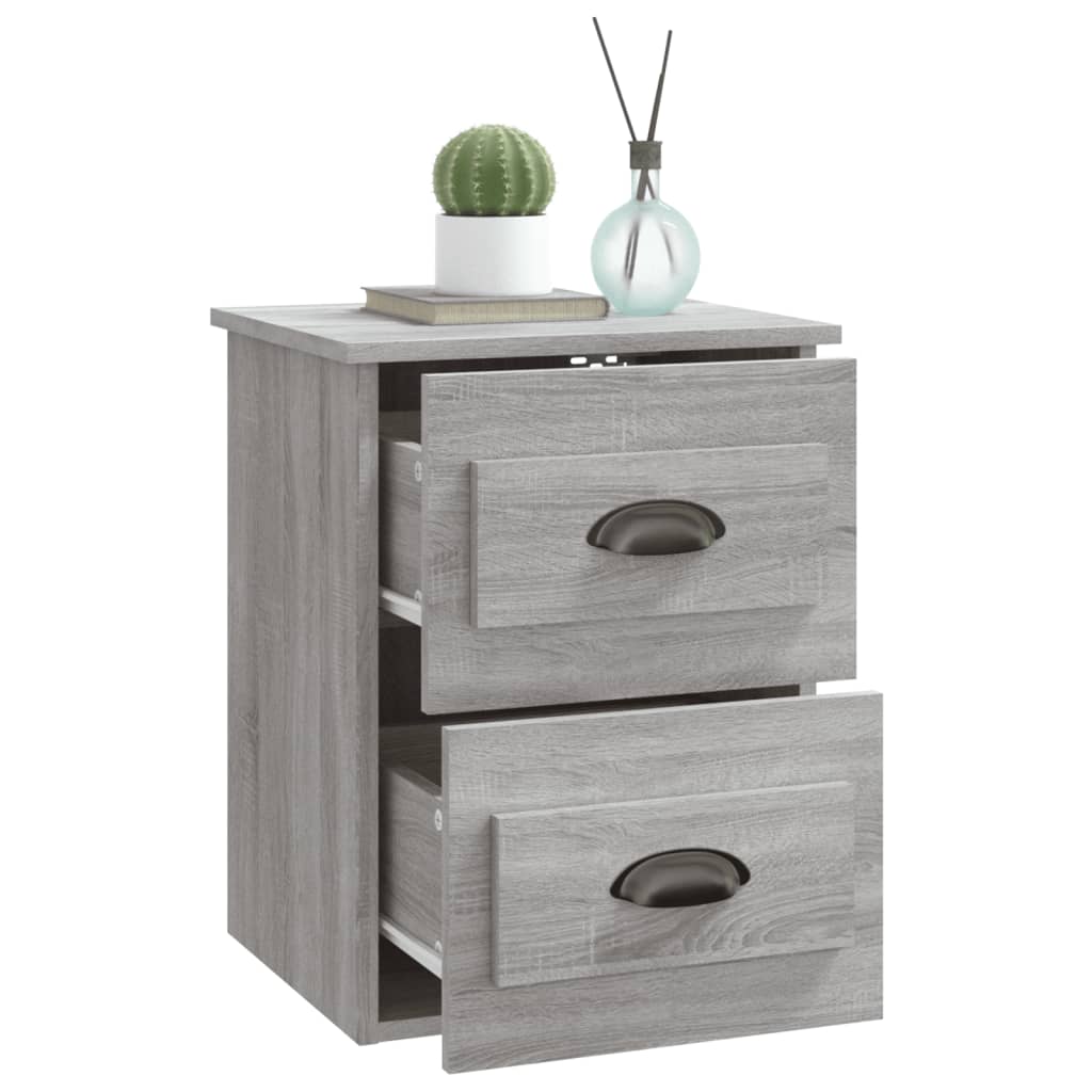 Table de chevet murale sonoma gris 41,5x36x53 cm - XIOS